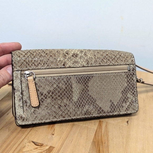 Coach Tan Snakeskin Wristlet - Picture 4 of 9